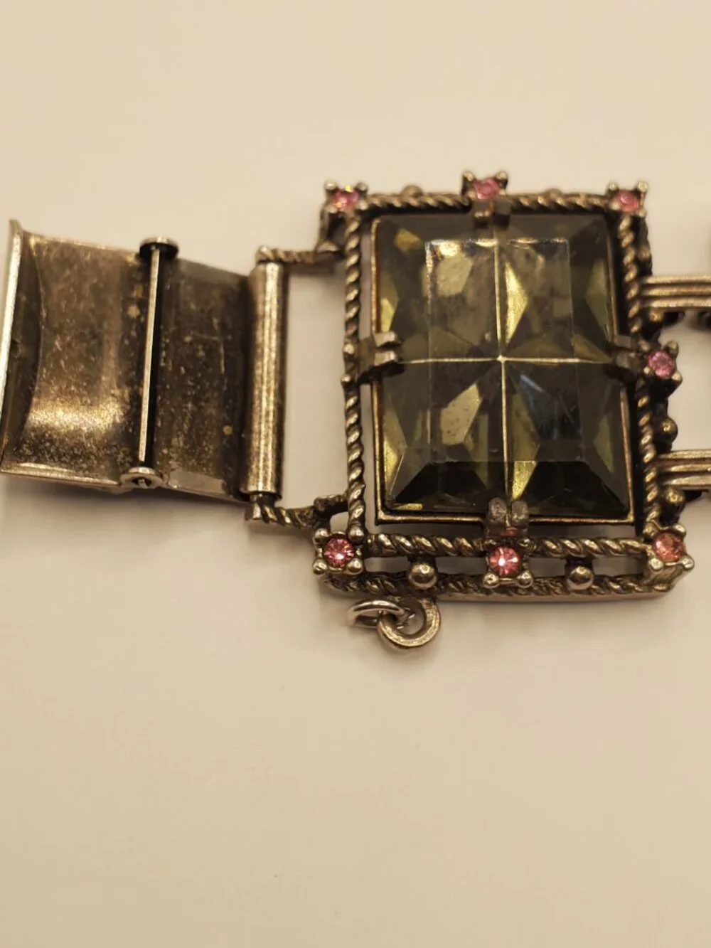 1 Silver -toned Bracelet, item # B-1200, wt. 78 grams.